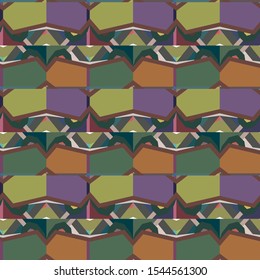 Seamless geometric ornamental vector pattern. Abstract background