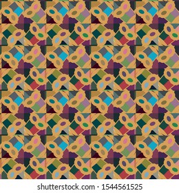 Seamless geometric ornamental vector pattern. Abstract background