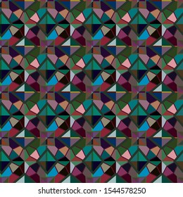 Seamless geometric ornamental vector pattern. Abstract background