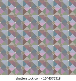 Seamless geometric ornamental vector pattern. Abstract background