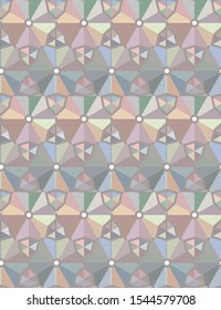 Seamless geometric ornamental vector pattern. Abstract background