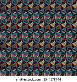 Seamless geometric ornamental vector pattern. Abstract background