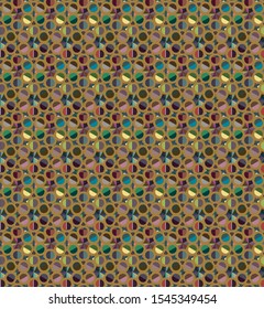 Seamless geometric ornamental vector pattern. Abstract background