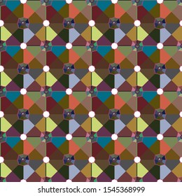 Seamless geometric ornamental vector pattern. Abstract background
