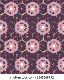 Seamless geometric ornamental vector pattern. Abstract background