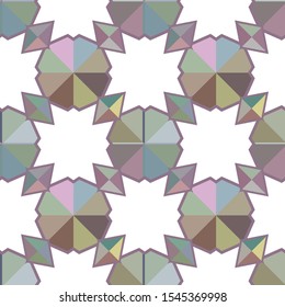 Seamless geometric ornamental vector pattern. Abstract background