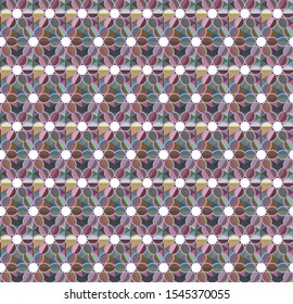 Seamless geometric ornamental vector pattern. Abstract background