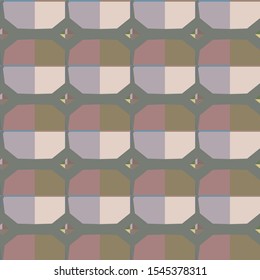Seamless geometric ornamental vector pattern. Abstract background