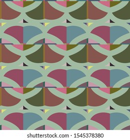 Seamless geometric ornamental vector pattern. Abstract background