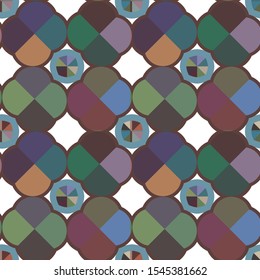 Seamless geometric ornamental vector pattern. Abstract background