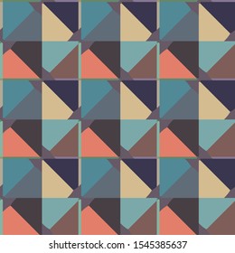 Seamless geometric ornamental vector pattern. Abstract background