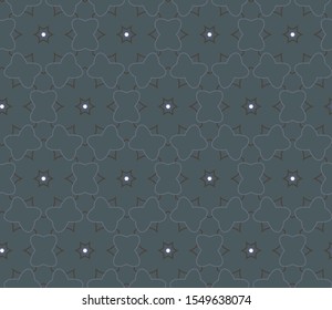 Seamless geometric ornamental vector pattern. Abstract background