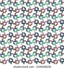 Seamless geometric ornamental vector pattern. Abstract background