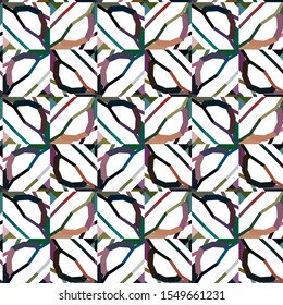 Seamless geometric ornamental vector pattern. Abstract background