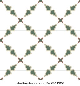 Seamless geometric ornamental vector pattern. Abstract background