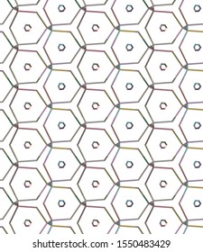 Seamless geometric ornamental vector pattern. Abstract background