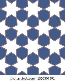 Seamless geometric ornamental vector pattern. Abstract background