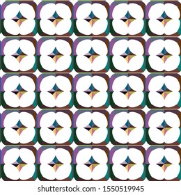Seamless geometric ornamental vector pattern. Abstract background