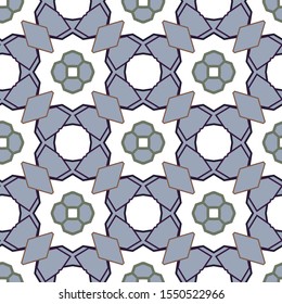 Seamless geometric ornamental vector pattern. Abstract background