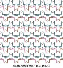 Seamless geometric ornamental vector pattern. Abstract background