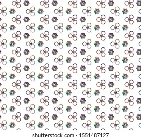 Seamless geometric ornamental vector pattern. Abstract background