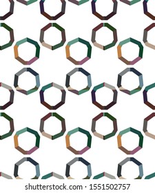 Seamless geometric ornamental vector pattern. Abstract background