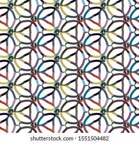 Seamless geometric ornamental vector pattern. Abstract background