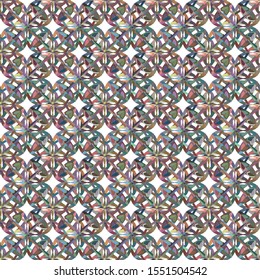 Seamless geometric ornamental vector pattern. Abstract background