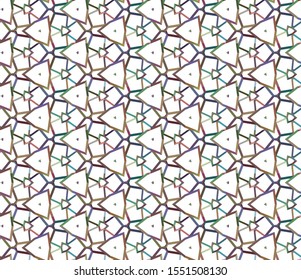 Seamless geometric ornamental vector pattern. Abstract background