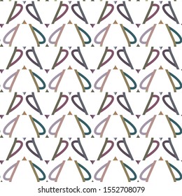 Seamless geometric ornamental vector pattern. Abstract background