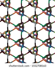 Seamless geometric ornamental vector pattern. Abstract background