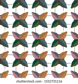 Seamless geometric ornamental vector pattern. Abstract background