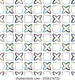 Seamless geometric ornamental vector pattern. Abstract background