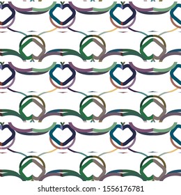 Seamless geometric ornamental vector pattern. Abstract background