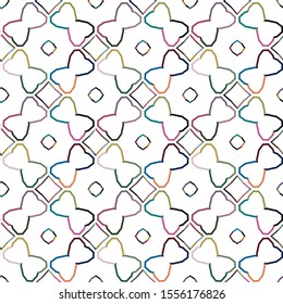 Seamless geometric ornamental vector pattern. Abstract background