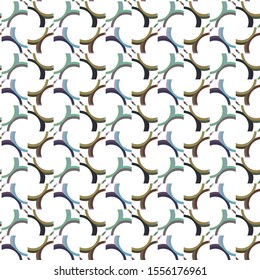 Seamless geometric ornamental vector pattern. Abstract background
