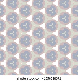 Seamless geometric ornamental vector pattern. Abstract background