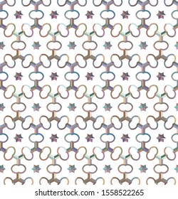 Seamless geometric ornamental vector pattern. Abstract background