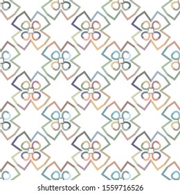 Seamless geometric ornamental vector pattern. Abstract background