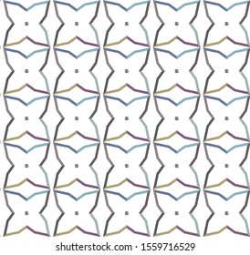 Seamless geometric ornamental vector pattern. Abstract background