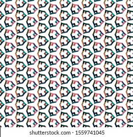 Seamless geometric ornamental vector pattern. Abstract background