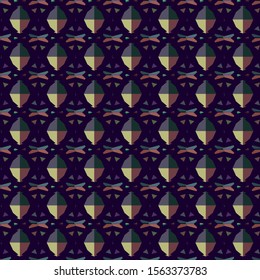 Seamless geometric ornamental vector pattern. Abstract background