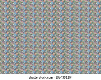 Seamless geometric ornamental vector pattern. Abstract background