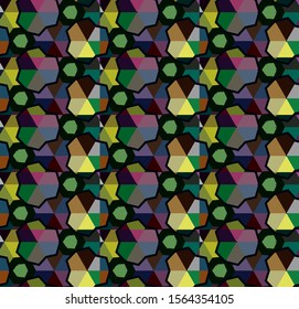 Seamless geometric ornamental vector pattern. Abstract background