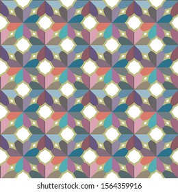 Seamless geometric ornamental vector pattern. Abstract background