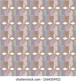 Seamless geometric ornamental vector pattern. Abstract background