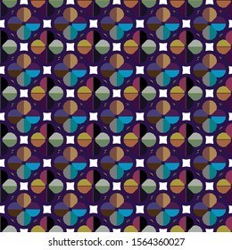 Seamless geometric ornamental vector pattern. Abstract background