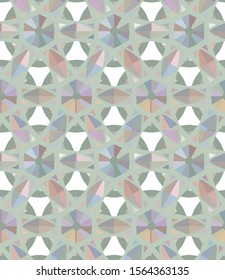 Seamless geometric ornamental vector pattern. Abstract background