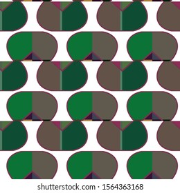 Seamless geometric ornamental vector pattern. Abstract background