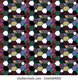Seamless geometric ornamental vector pattern. Abstract background